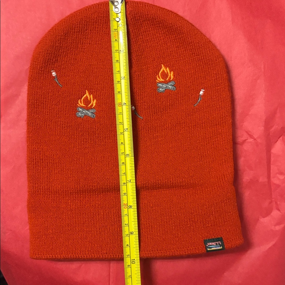 L.L. Bean Red Beanie with Campfire Embroidery - Picture 6 of 6